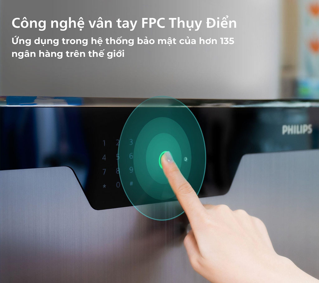 Két sắt vân tay Philips