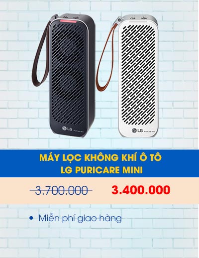 Máy lọc không khí trên ô tô LG PuriCare mini AP151MWA1