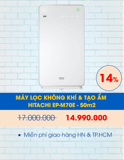 Máy lọc không khí và tạo ẩm Hitachi EP-M70E