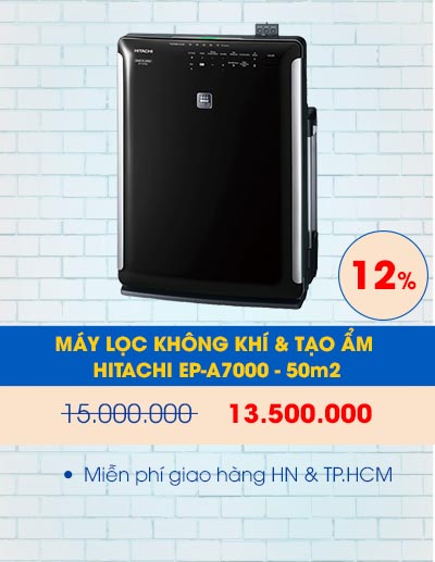 Máy lọc không khí và tạo ẩm Hitachi EP-A7000
