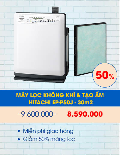 Máy lọc không khí và tạo ẩm Hitachi EP-P50J