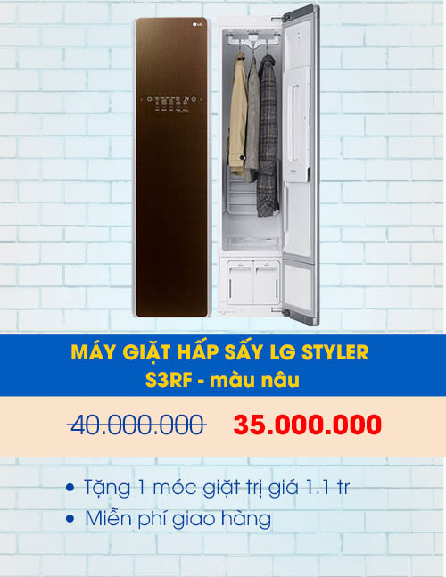 Máy giặt hấp sấy LG Styler S3RF - Chính hãng