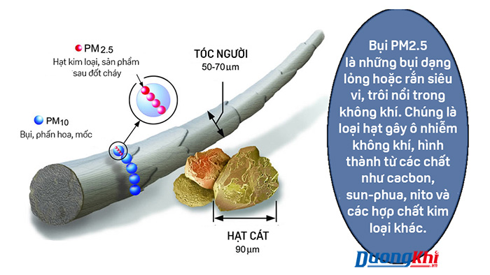 tác hại của bụi mịn