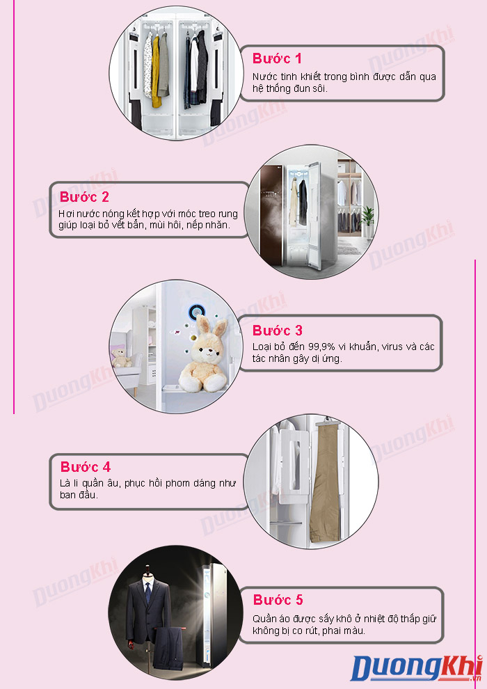 máy giặt hấp sấy - tủ giặt khô LG Styler