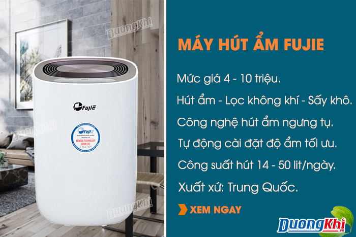 máy hút ẩm không khí gia đình FujiE