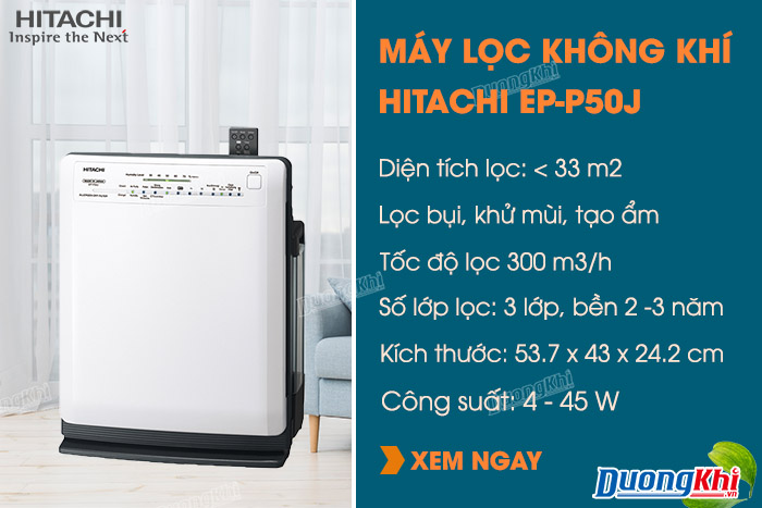 máy lọc không khí và tạo ẩm Hitachi EP-P50J