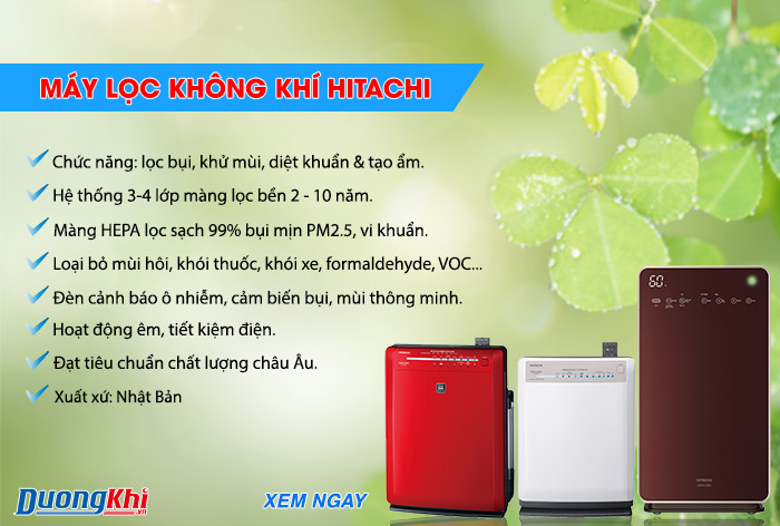 máy lọc khí hitachi