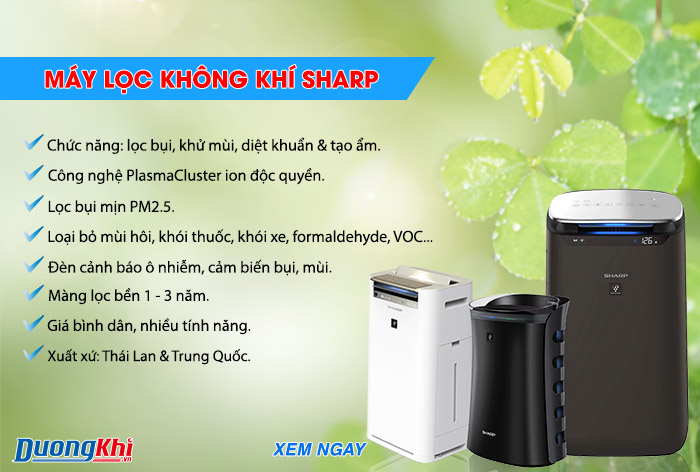 máy lọc khí sharp