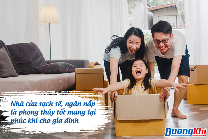 Sạch sẽ - phong thủy tốt nhất mang lại phúc khí cho gia đình