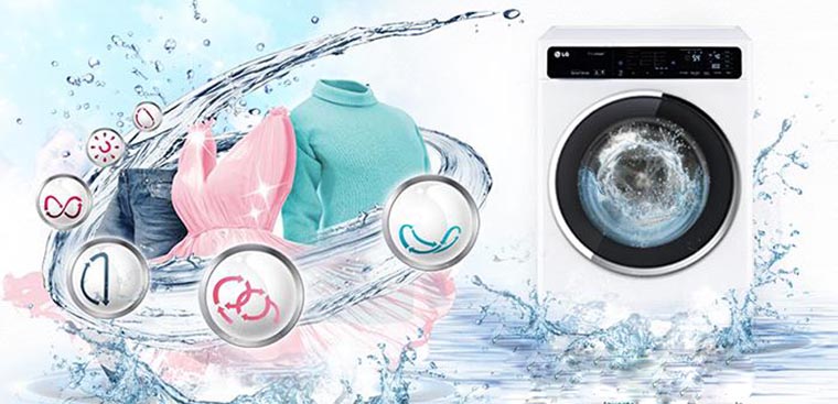 công nghệ giặt truesteam của lg