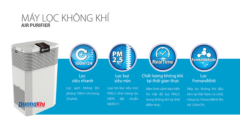 Máy lọc không khí AO Smith KJ500F-B01