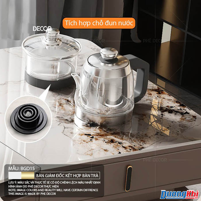 bàn giám đốc kết hợp bàn trà BGD15