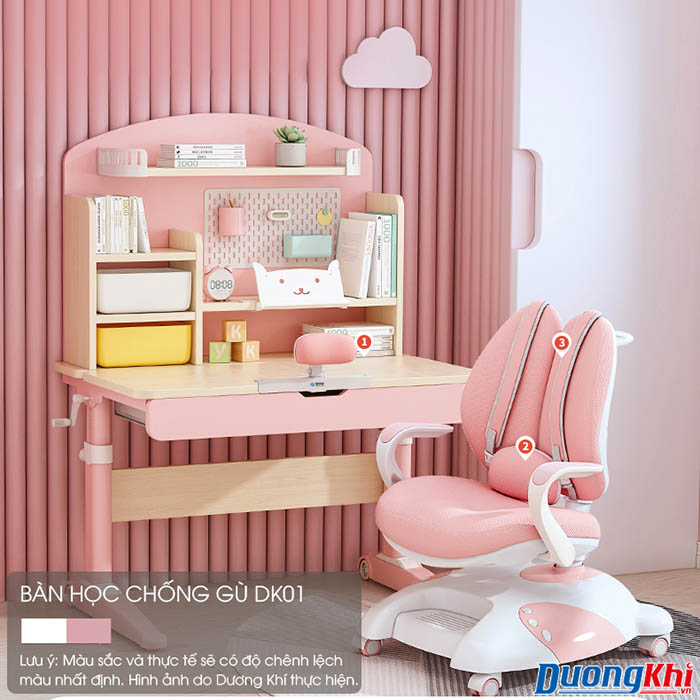 Bàn học chống gù lưng cho bé DK01
