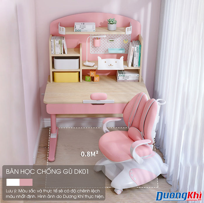 Bàn học chống gù lưng cho bé DK01