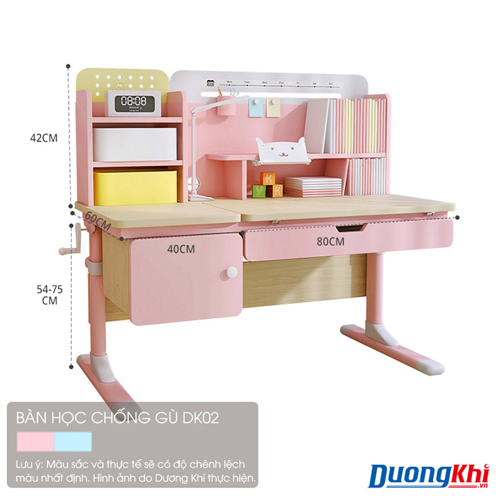 Bàn học thông minh chống gù cho bé DK02