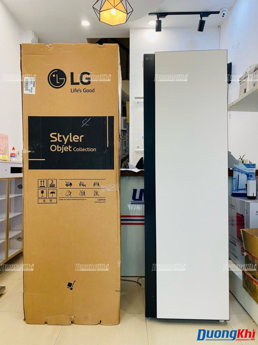 Máy giặt hấp sấy LG Styler SC5MBR80 màu be 5