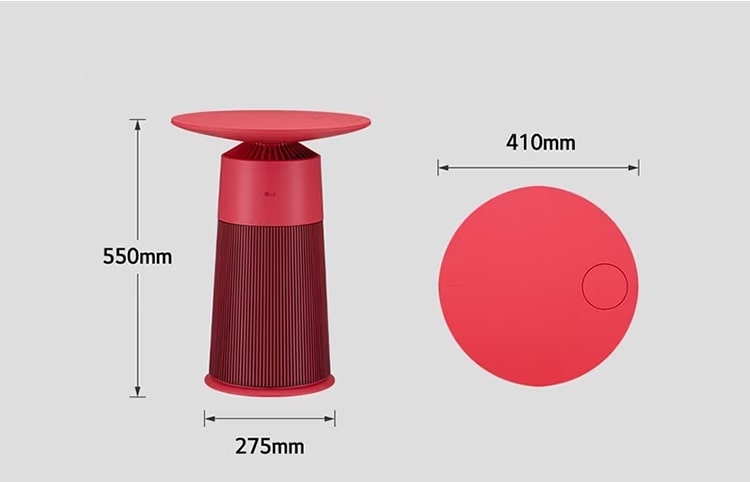 Máy lọc không khí LG Puricare Aero Furniture AS20GPWU0 - Màu đỏ 3