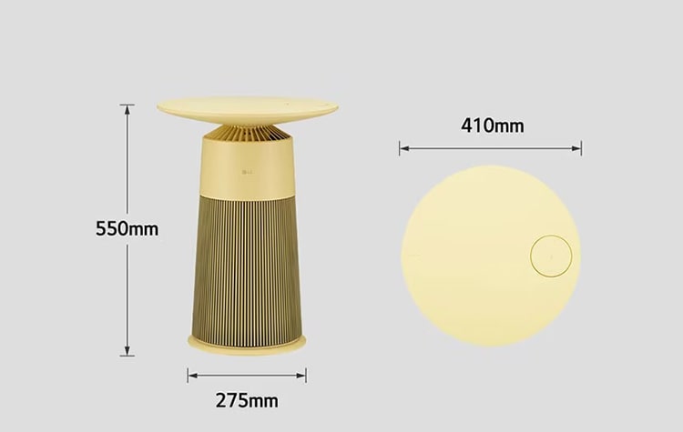 Máy lọc không khí LG Puricare Aero Furniture AS20GPWU0 - Màu vàng 3