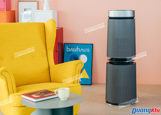 Máy lọc không khí LG Puricare Alpha AS351NGFA 2021 2 tầng