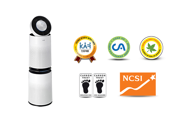 chứng nhận chất lượng máy lọc không khí lg