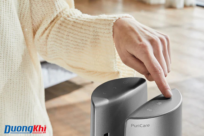 Quạt tháp lọc không khí LG PuriCare AeroTower FS15GPSF0 - Màu bạc