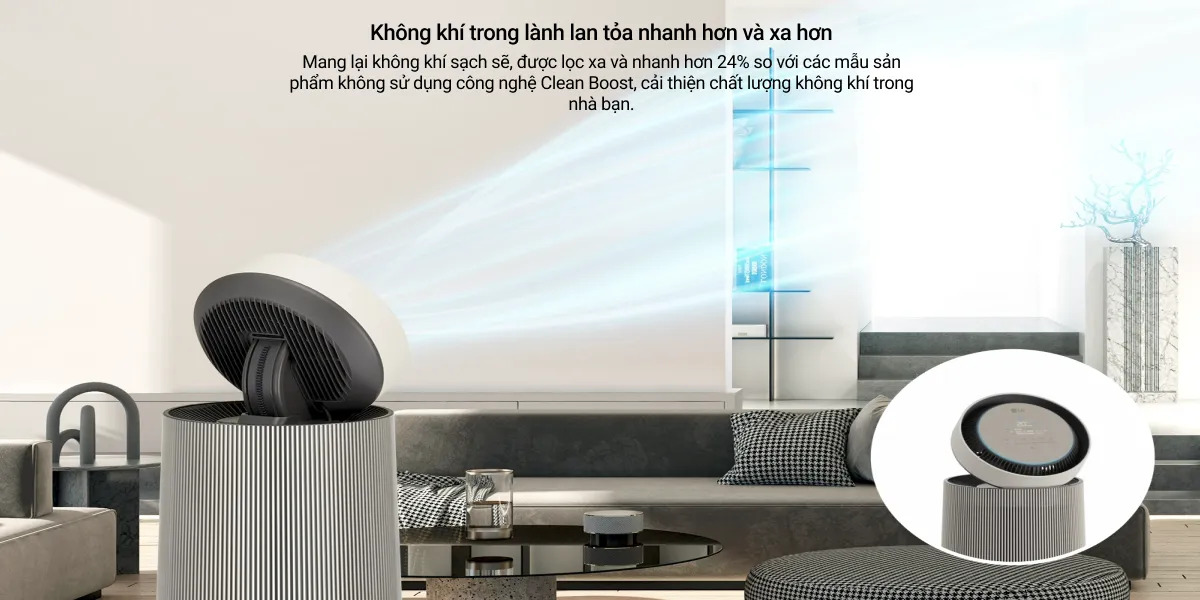 Thiết kế máy lọc khí LG Puricare Alpha PET 