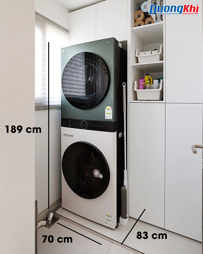 Máy giặt sấy lồng đôi LG Tromm Wash Tower 