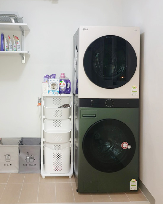 Tháp giặt sấy LG Washtower FL25EJU/RL21GJU 25kg+21kg  4