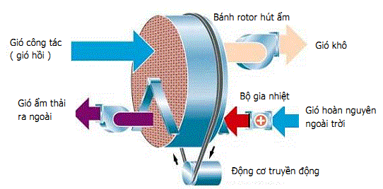 Nguyên lý hoạt động chung của máy hút ẩm