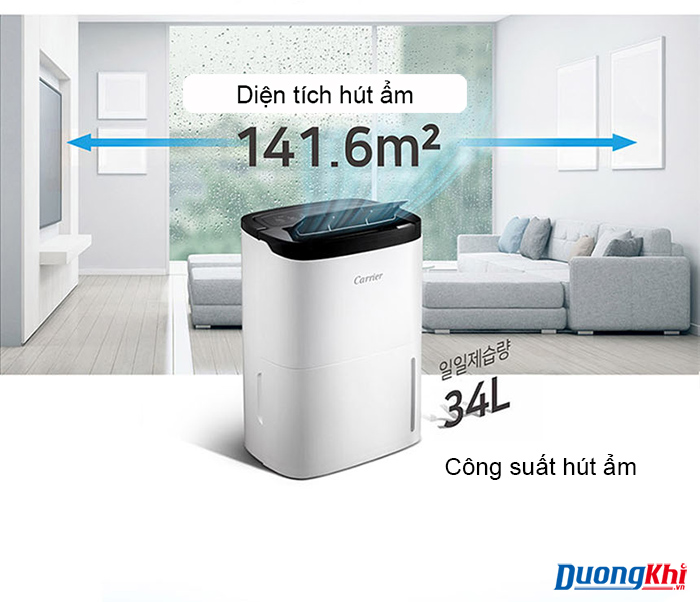 Máy hút ẩm Carrier CDHM-C034LRPW