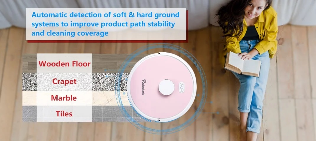 Robot hút bụi lau nhà Robotek W750