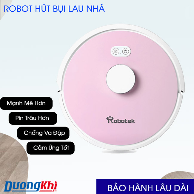 Robot hút bụi lau nhà Robotek W750 