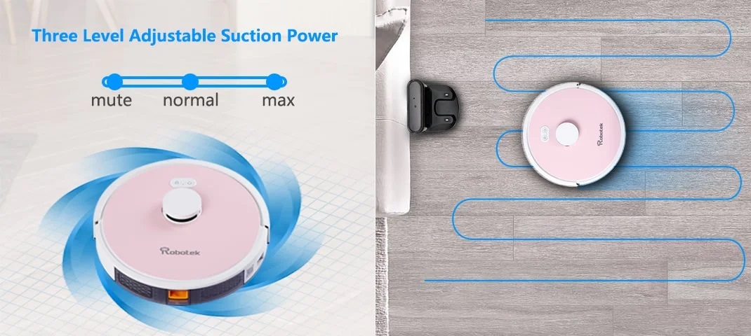 Robot hút bụi lau nhà Robotek W750