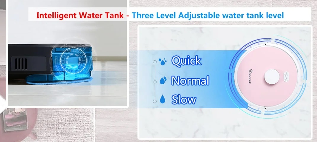 Robot hút bụi lau nhà Robotek W750