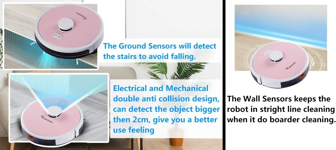 Robot hút bụi lau nhà Robotek W750