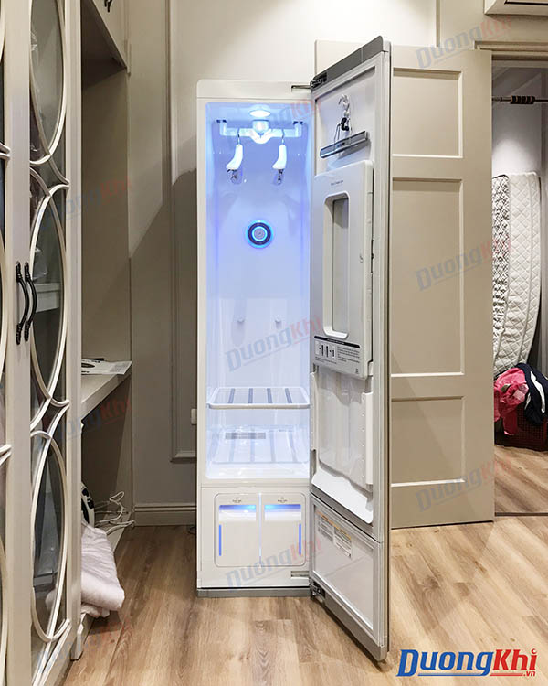 máy giặt hấp sấy - tủ giặt khô lg styler s3wf màu trắng ngọc