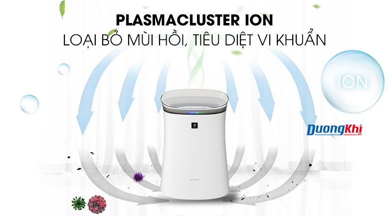 máy lọc không khí Sharp, Panasonic sử dụng ion âm