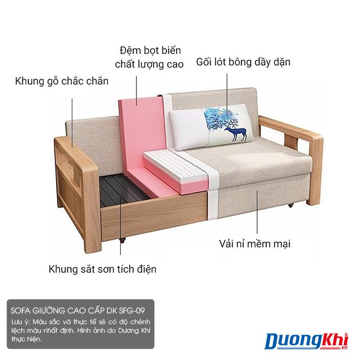 SOFA giường gỗ cao cấp Granada DK SFG-09
