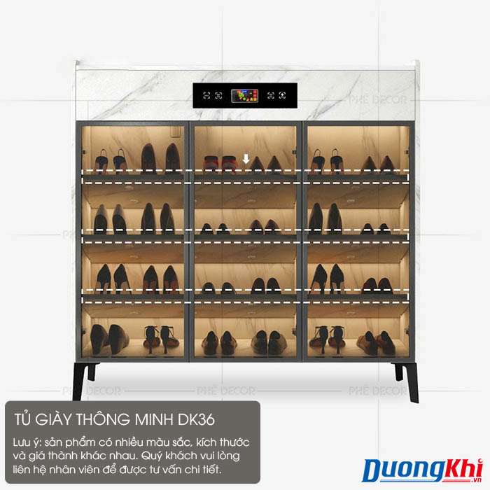 Tủ giày thông minh khử mùi, khử khuẩn DK36