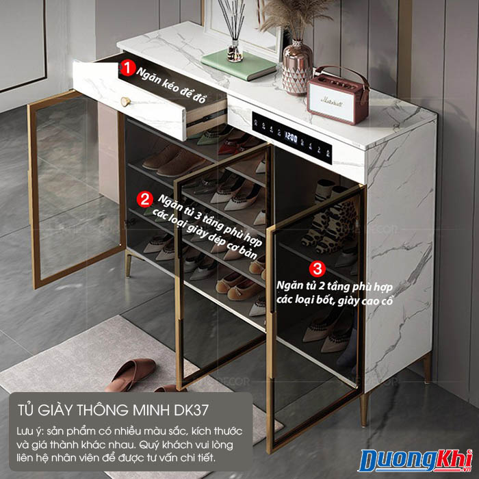 Tủ giày thông minh khử mùi, khử khuẩn DK37