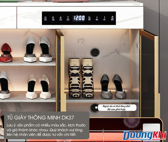 Tủ giày thông minh khử mùi, khử khuẩn DK37