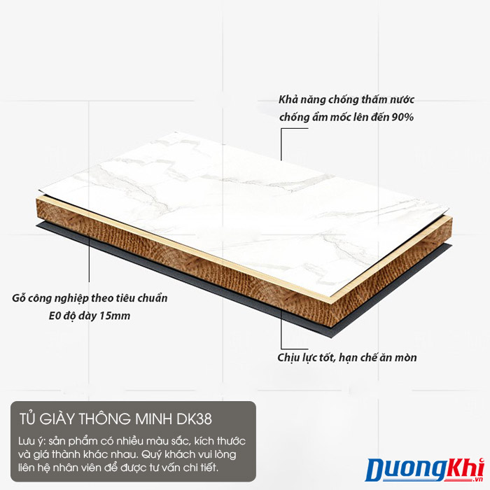 Tủ giày thông minh khử mùi, khử khuẩn DK38