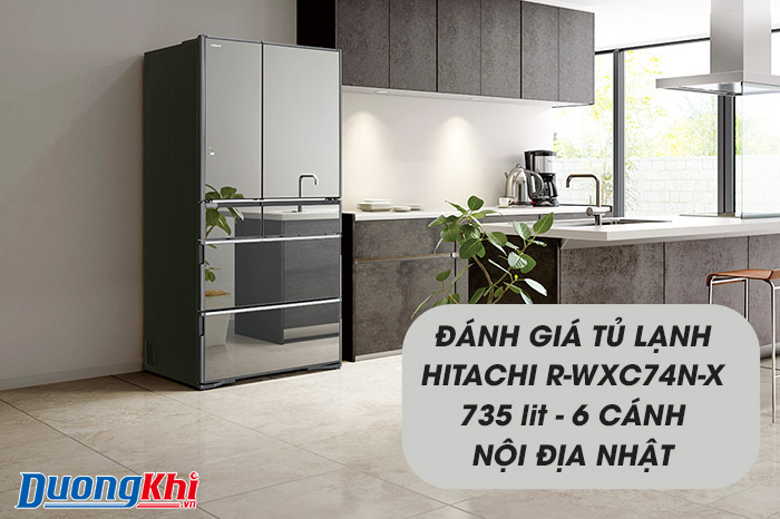 Tủ lạnh Hitachi R-WXC74N-X 735L