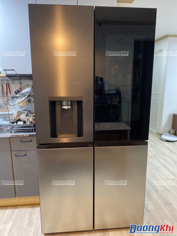 Tủ lạnh LG Dios Side by side màu đen - bạc 820L 7