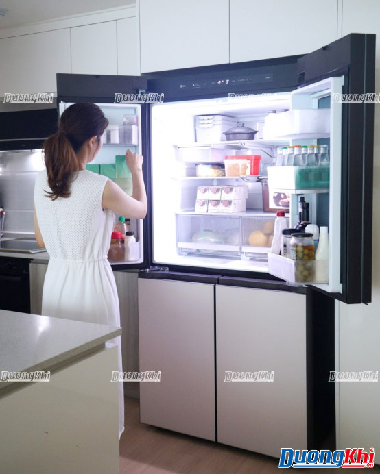 Tủ lạnh LG Dios Side by side màu be 820L
