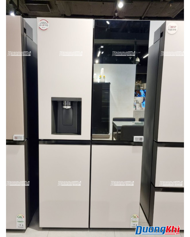 Tủ lạnh LG Dios Side by side màu be 865 lit